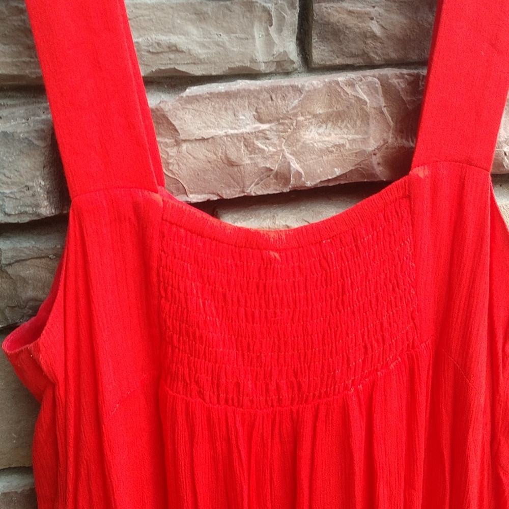 Modcloth Red Embroidered Dress - Picture 6 of 10
